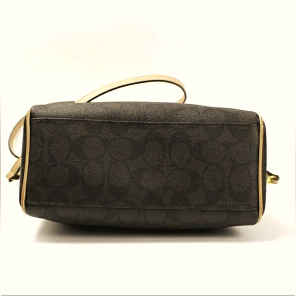 COACH PEYTON SIGNATURE BENNETT MINI SATCHEL Purse Handbag - Picture 5 of 6